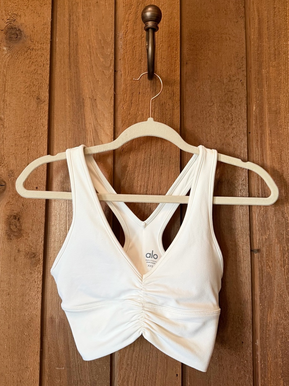 ALO Yoga Wild Thing Bra in Ivory